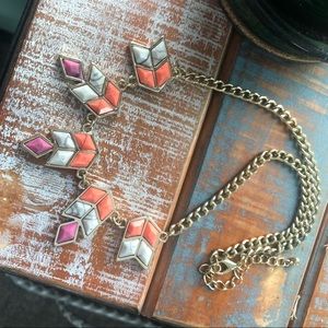Cheyenne Marble Stone Arrow Necklace